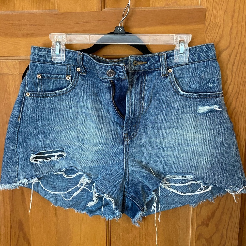 Wild Fable High Rise Distressed Jean Shorts